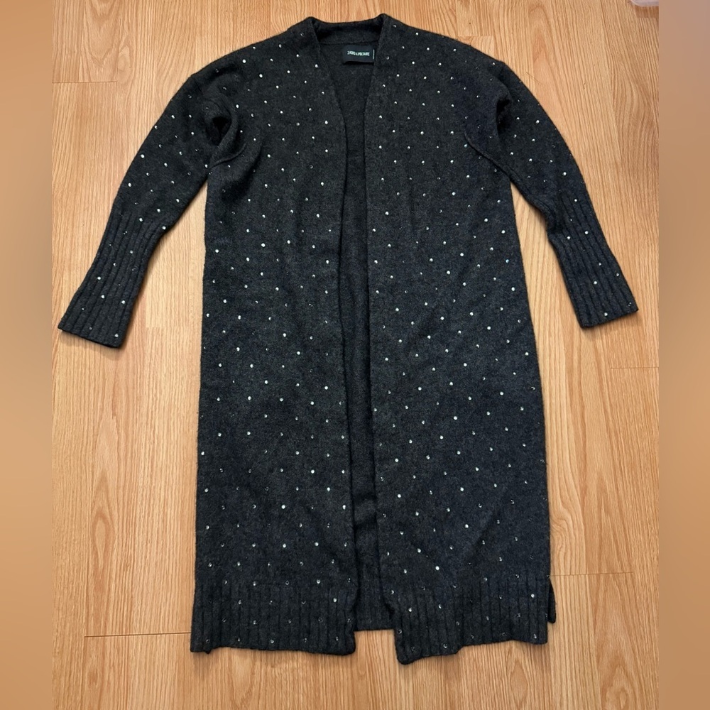 ZADIG & VOLTAIRE ROSANNY CASHMERE CARDIGAN Size S/XS - Picture 4 of 7